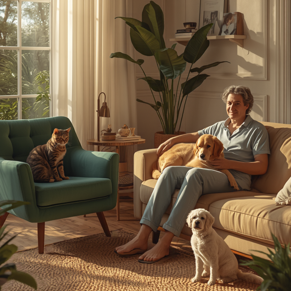 Bien-être animal à la maison : alimentation et soins pour chiens et chats aux Jardins d'Émilie